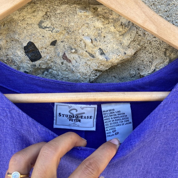 MIDI Linen Dress - Picture 2 of 3